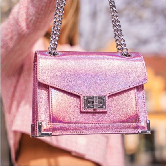 The Kooples Emily Iridescent Crossbody Bag Made in Italy New/Dust Bag Leather - Picture 2 of 16